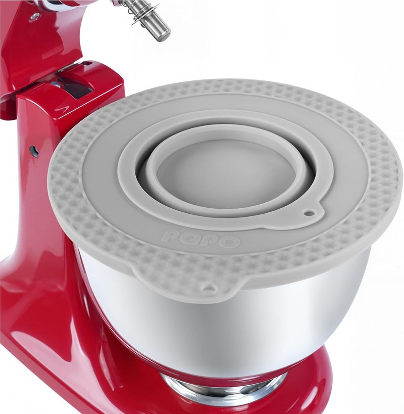KIDOT Silicone Mixer Bowl Cover Compatible with KitchenAid 4.5-5 Quart Tilt-Head Stand Mixer, Mixer Bowl Lid to Prevent Spilling of Ingredients - Image 1